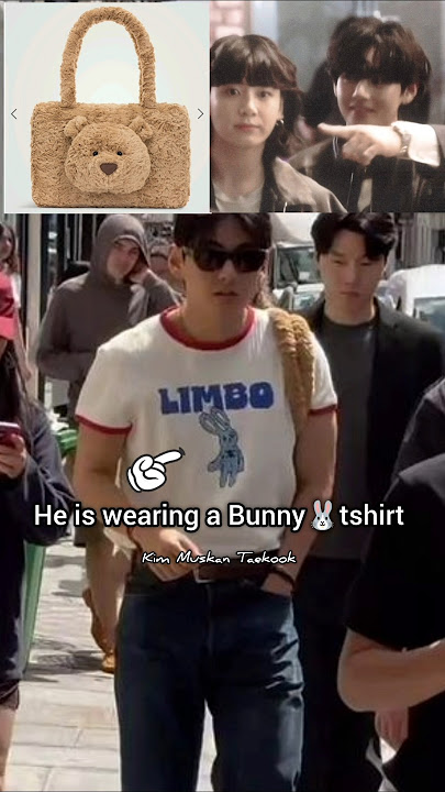 OMG Taekook tae is wearing bunny bear 🐻🐰#taekook#vkook#fyp#bts#taehyung#jungkook#trending#shorts#fyp