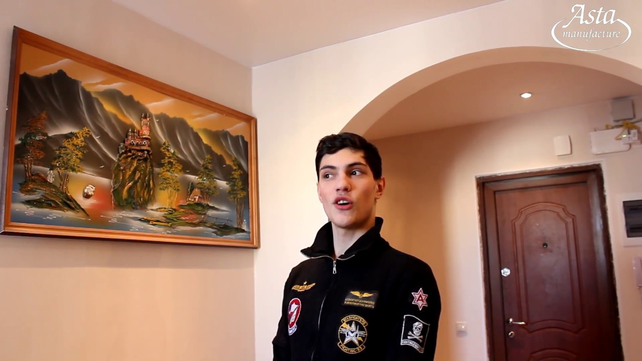 Натяжные потолки в коридоре, спальне и прихожей. Отзыв о Аста М - YouTube