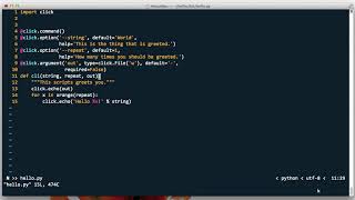 Python Command Line Applications with Click