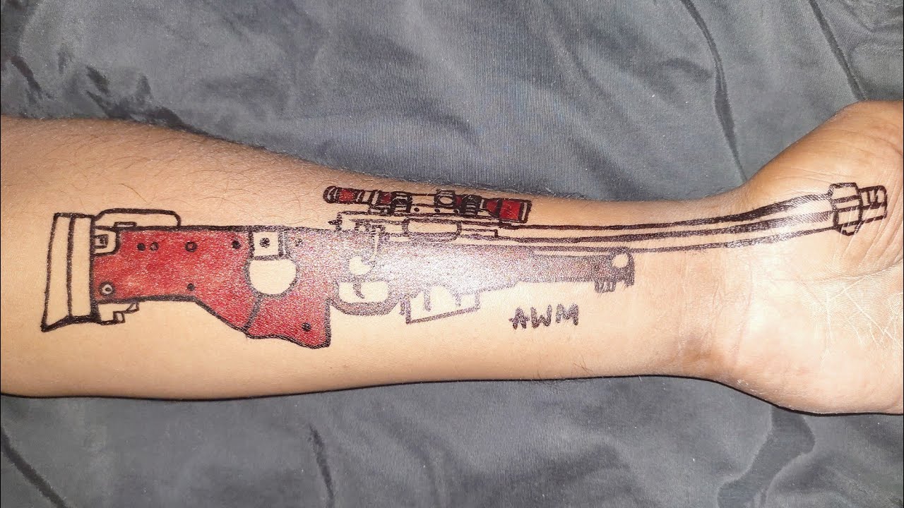 rdevilstattoo  My new work AWM gun tattoo by Rutvik  Facebook