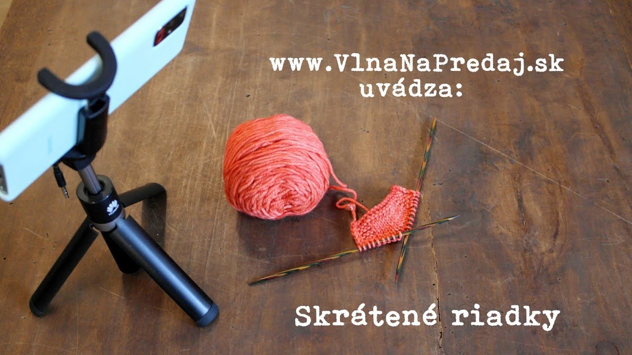 Pletenie skrátených riadkov - german short rows