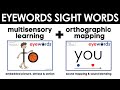 Teaching sight words with Eyewords Multisensory-Orthographic Heart Word cards / Science of Reading