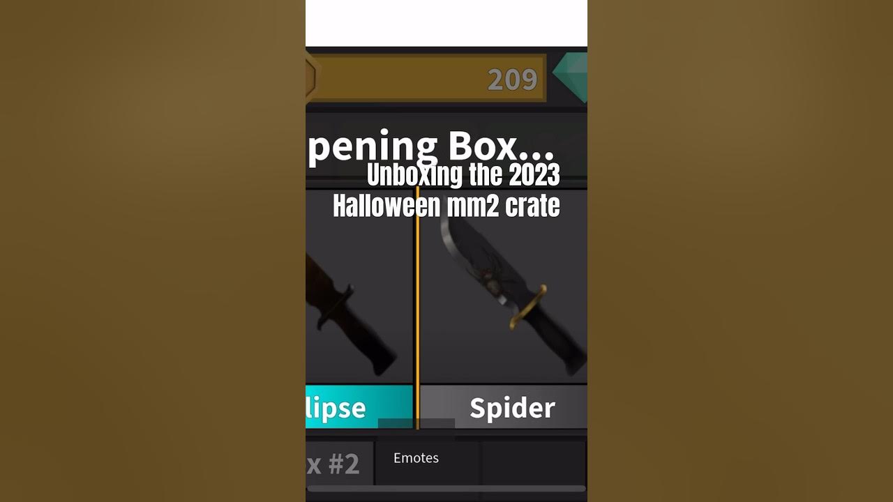 Unboxing the Halloween mm2 crate😱😱😱😱 YouTube