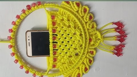macrame mobile hanger how to make easy tutorial step by step