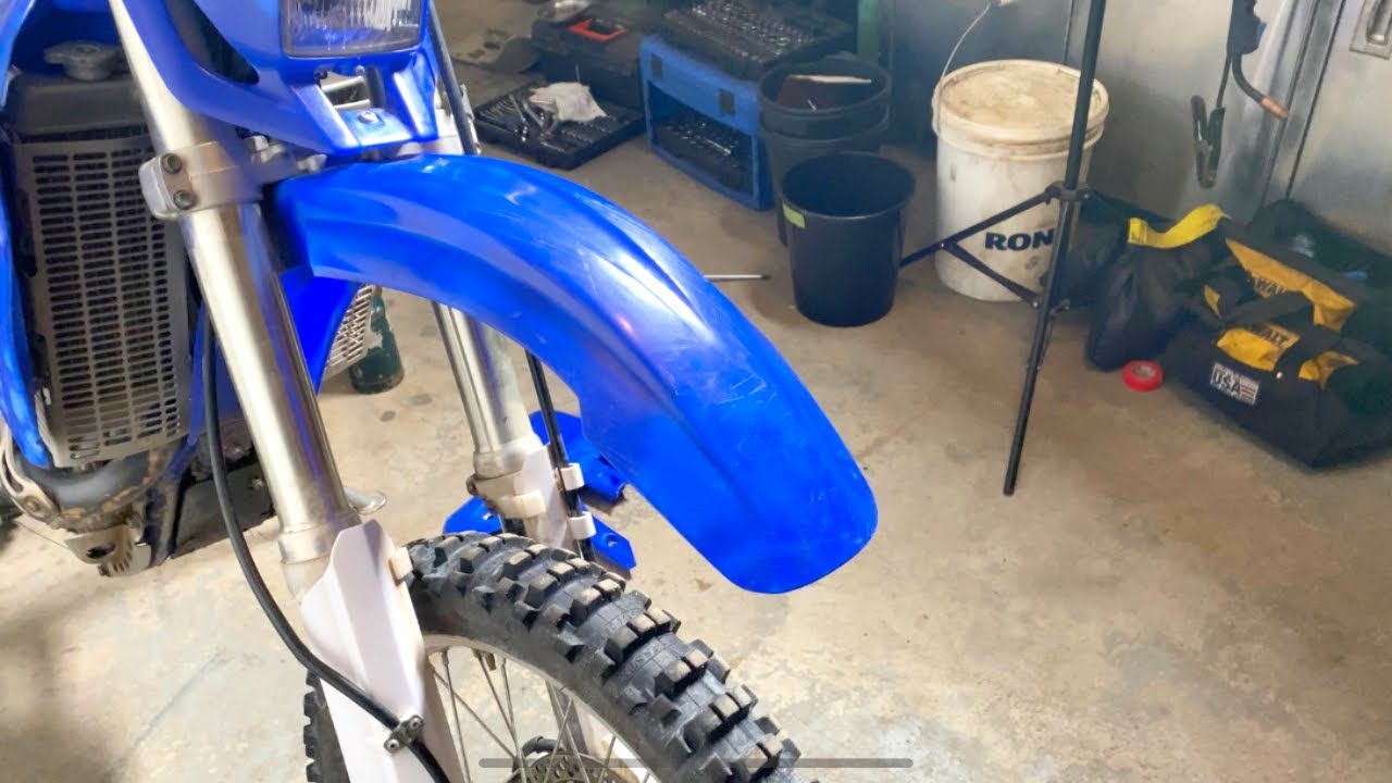 Cleaning Up Bruised Dirt Bike Plastics YouTube