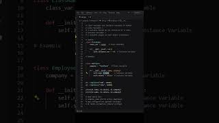 Class vs Instance Variable in Python 🤯 Explained in 60 Seconds!#hitcodear #coding #programming
