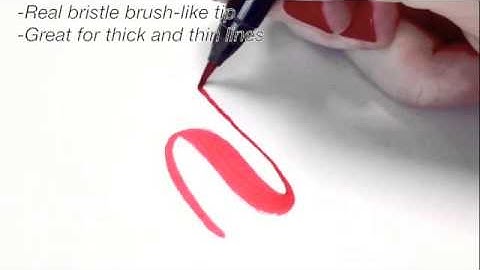 MarkerSupply.com : ZIG Clean Color Real Brush Marker Demo