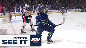 GOTTA SEE IT: Canucks Score Two Late Goals To Snatch Lead In Game 1