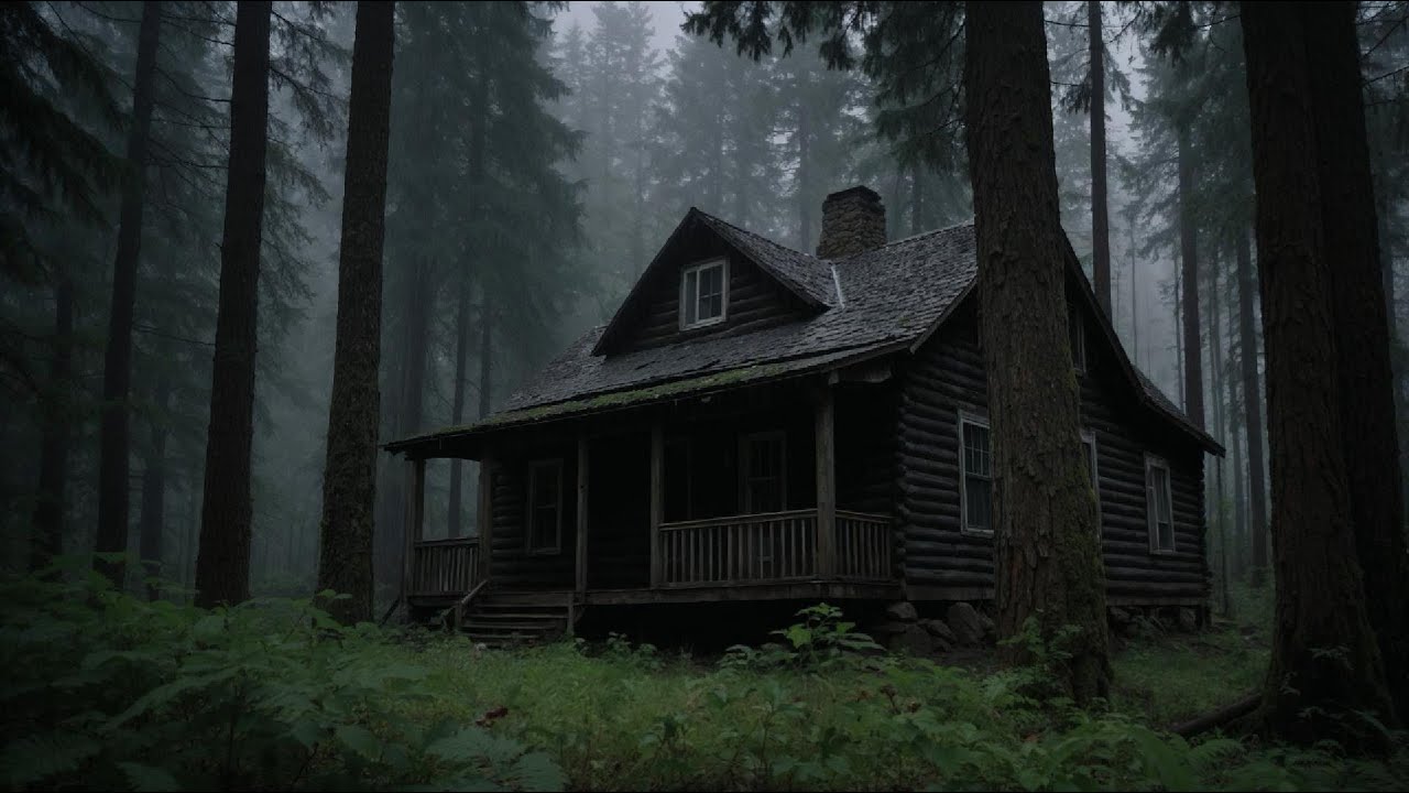 Rain On An Isolated Cabin In The Woods | For Sleep, Relaxation, Reading, Study