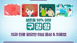 생존율 50% 이하 ‘구강암’치과 진료 필요한 의심 증상 & 치료법