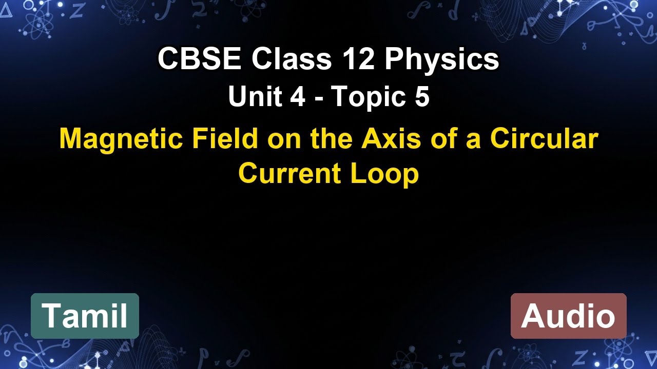 Unit 4 – Magnetic Field on the Axis of a Circu... | CBSE 12th Physics (Tamil) | The 5-Minute Teacher