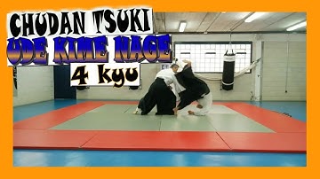 ⛩️ aïkido techniques - TACHI WAZA - CHUDAN TSUKI UDE KIME NAGE - OMOTE - URA 🔥 - 4 kyu - test # 015