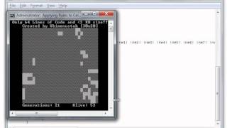 Conway's Game of Life on Batch File (2 Kilobytes!)