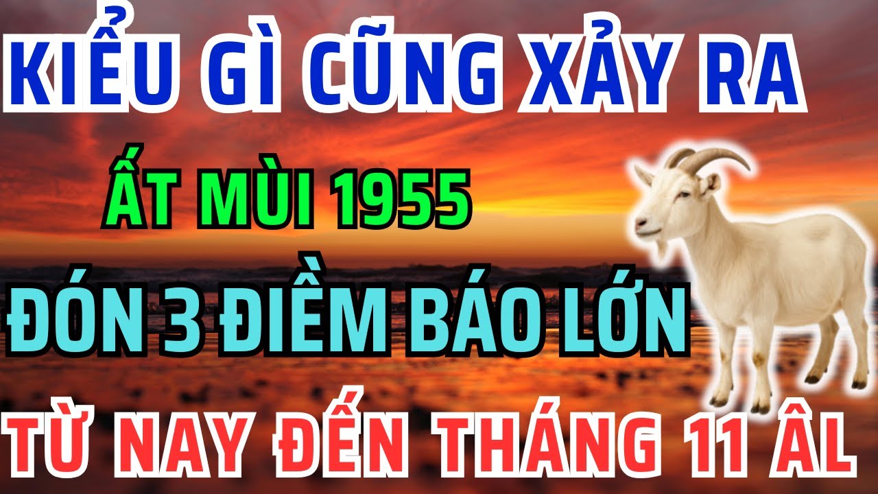 Chấn Động Chắc Chắn Điều Này Xảy Ra Với Ất mùi 1955, Từ nay đến Tháng 11 âm lịch! Bỏ qua lỡ cả đời