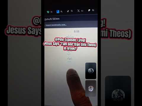 @Pete Exposed, lying; Jesus said "I'am God " (ego eimi theos) in Greek?