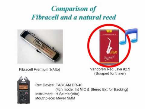 Alto Sax Reeds Comparison Chart