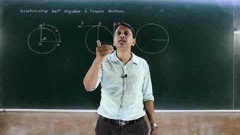 3. Relation between linear & circular Motion.