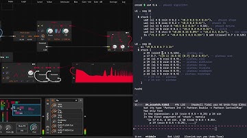 Bitwig Grid, Valley Plateau and TidalCycles live coding experiment