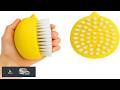 2 Pack Vegetable Brush Yellow Portable Produce Brush for Fruits and Vegetables