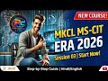 MS-CIT ERA Session 3 2026 l 100 out of 100 l Full course IT AWARENESS