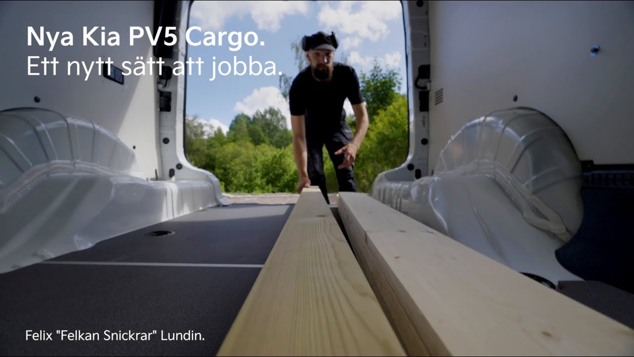 Kia PV5 Cargo x Felix "Felkan Snickrar" Lundin.