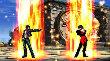 Kyo Kusanagi XIII (New) VS Omega Element [Request Match] KOF MUGEN