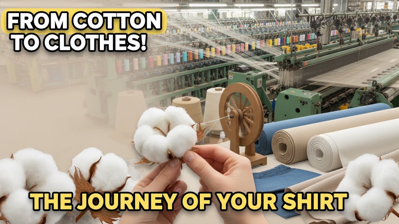 How Clothes Are Made from Cotton | Full Production Line Explained