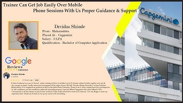 Congrats, Devidas Shinde | Salary 3 LPA | Got Selected as Associate Network Engineer in "Capgemini"