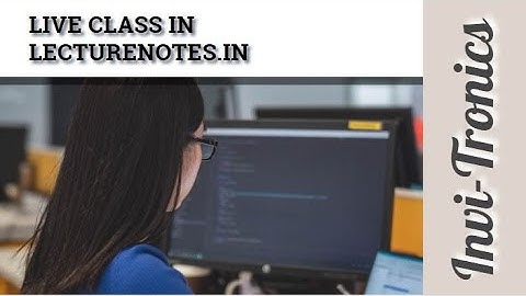 LIVE CLASS IN #LECTURENOTES.IN || SHASHANK M GOWDA