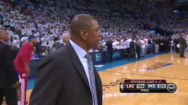 Chris Paul choke job: 2 turnovers in the final 17 seconds - LAC @ OKC, Gm 5