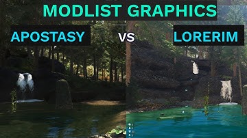 Modded Skyrim Graphics Comparison: Modlists Apostasy vs Lorerim