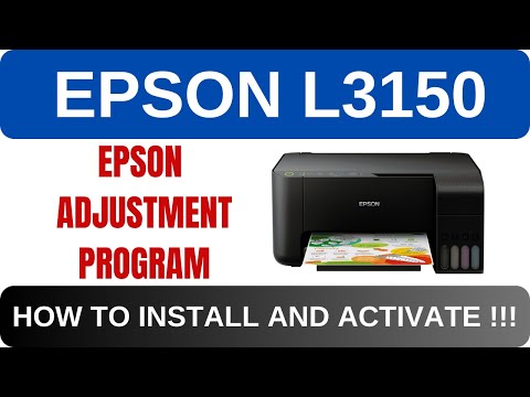 Epson L3150 Adjustment Program - how to install and activate !