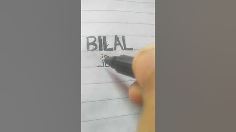 Bilal name logo 🔥👑 || comment your name 🥇#shorts #youtube #viral #logo #bilal #trending  #logodesign