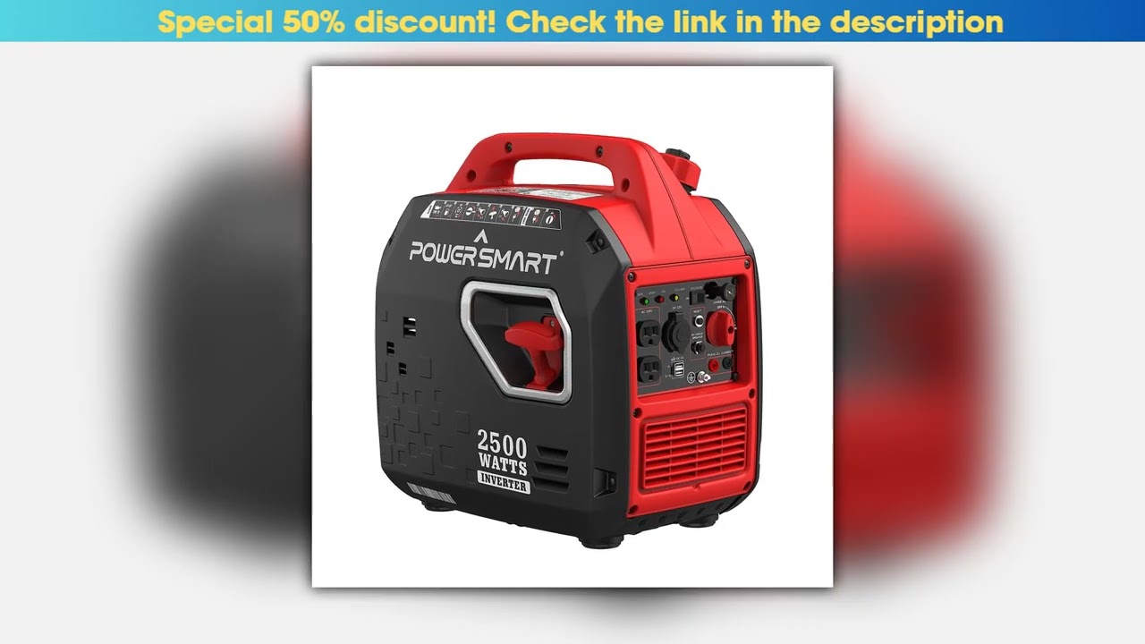 2500W Quiet Inverter Generator Gas Powered Portable Generator for Camping RV Home Emergency EPA
