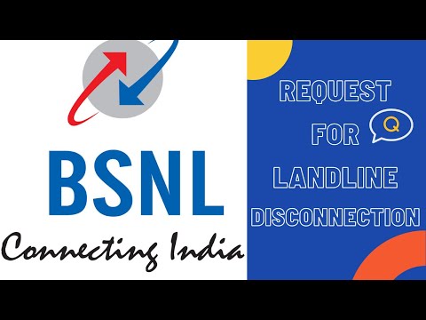 WRITE BSNL LANDLINE DISCONNECTION REQUEST | CANCELLATION LETTER | SAMPLE  REQUEST