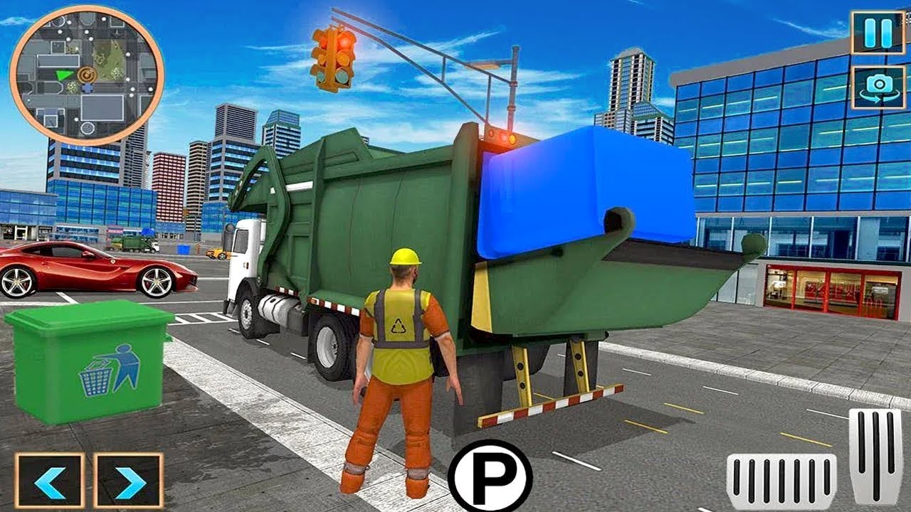 Garbage Dump Truck Driving Simulator 2018 By Roadster Inc Android Gameplay Hd Youtube - trash townroblox garbage simulatorep 1