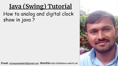 How to analog and digital clock show in java ?