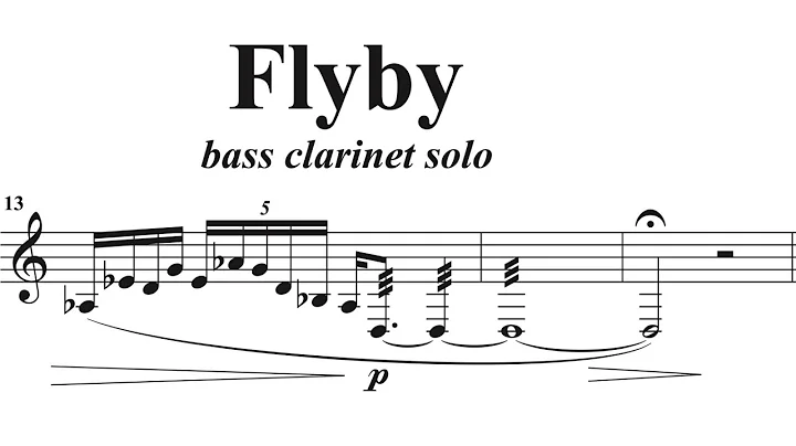 Flyby (bass clarinet solo), by David Bennett Thomas