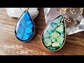 レジン❁* 簡単！クラッシュホロ×シェルで差し色ペンダント✨resin accessory/Mylar flake×Shell /easy to make✨