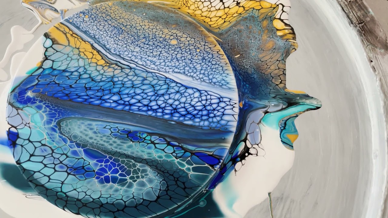 Beach Scene Swipe on 200mm round