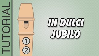 In Dulci Jubilo 🎄 Recorder Notes Tutorial 🎄 EASY Christmas Songs