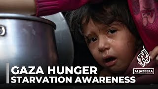 Gaza hunger: Raising starvation awareness using tin cans