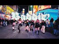 Kpop in public nyc  times square ive  baddie dance cover by offbrnd