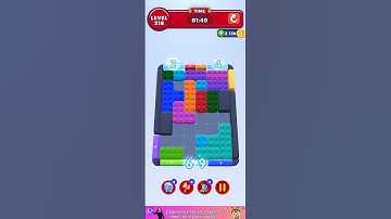 Color block jam level 218 no power ups..........please  subscribe..........
