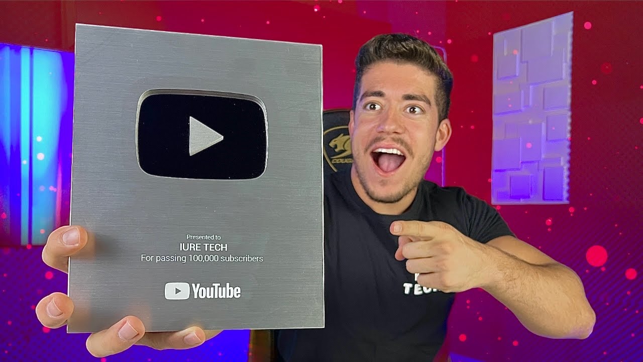 RECEBI A NOVA PLACA DO YOUTUBE E FIZ MEU ESPECIAL 100 MIL INSCRITOS ...
