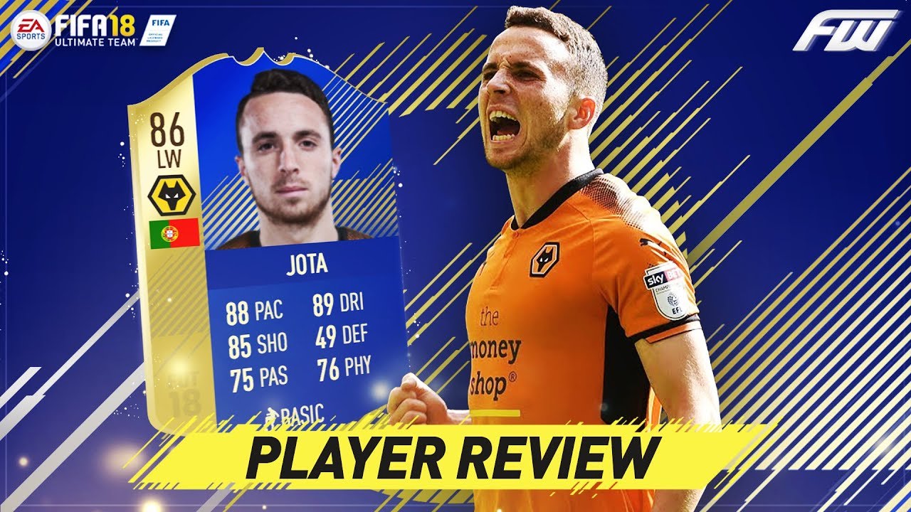 FIFA 18 TOTS JOTA Player Review (86) THE CHAMPIONSHIPS HAZARD