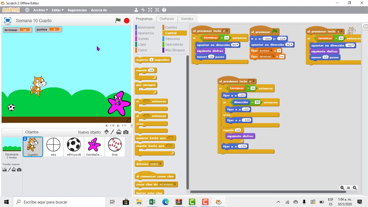 Tutorial de Scratch semana 11 cuarto - YouTube