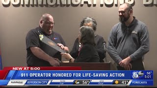 911 operators honored for life-saving actions