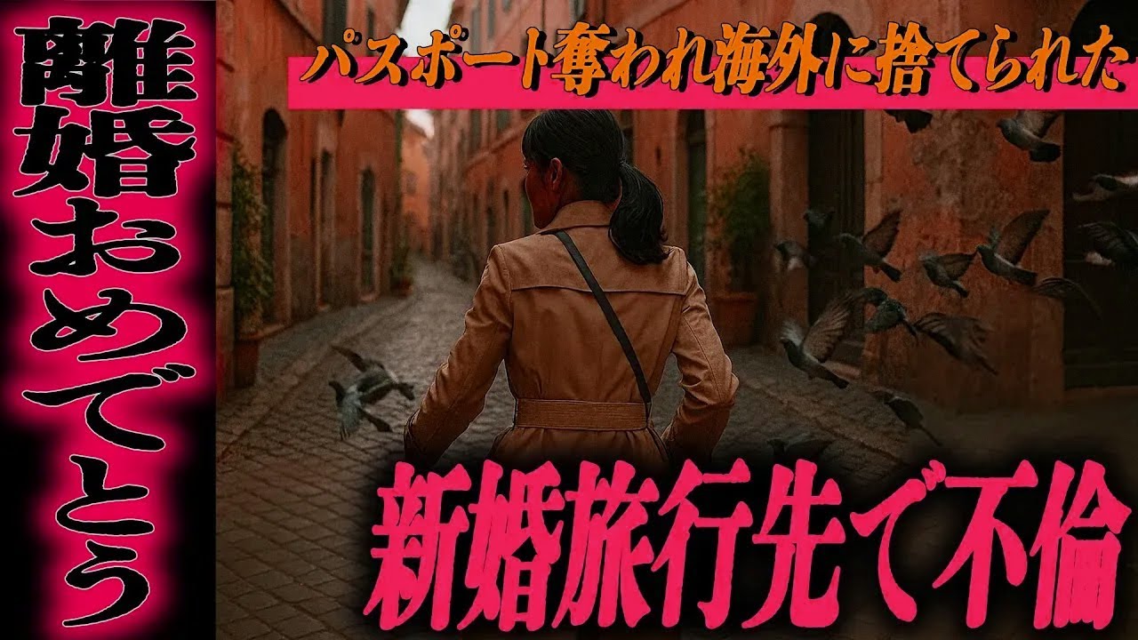 【シタ妻】不倫デート中にパスポート奪われ海外に捨てられた。新婚旅行先で不倫を満喫した私に、夫は無言で帰国→言葉も通じない異国で一文無し、地獄のサバイバルが始まった【修羅場】【総集編】