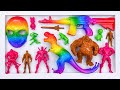 MARVEL AVENGERS: Captain America, Ironman, Hulk, Spider-man, Doctor Strange, Thor, dinosaurus 